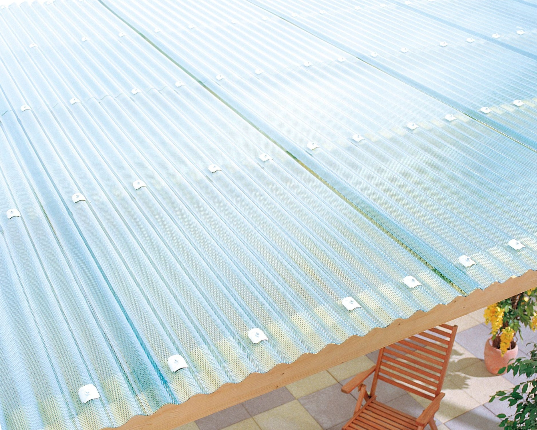 Polycarbonat TEJEMACRO Wellplatten S76/18 Welle Wabe