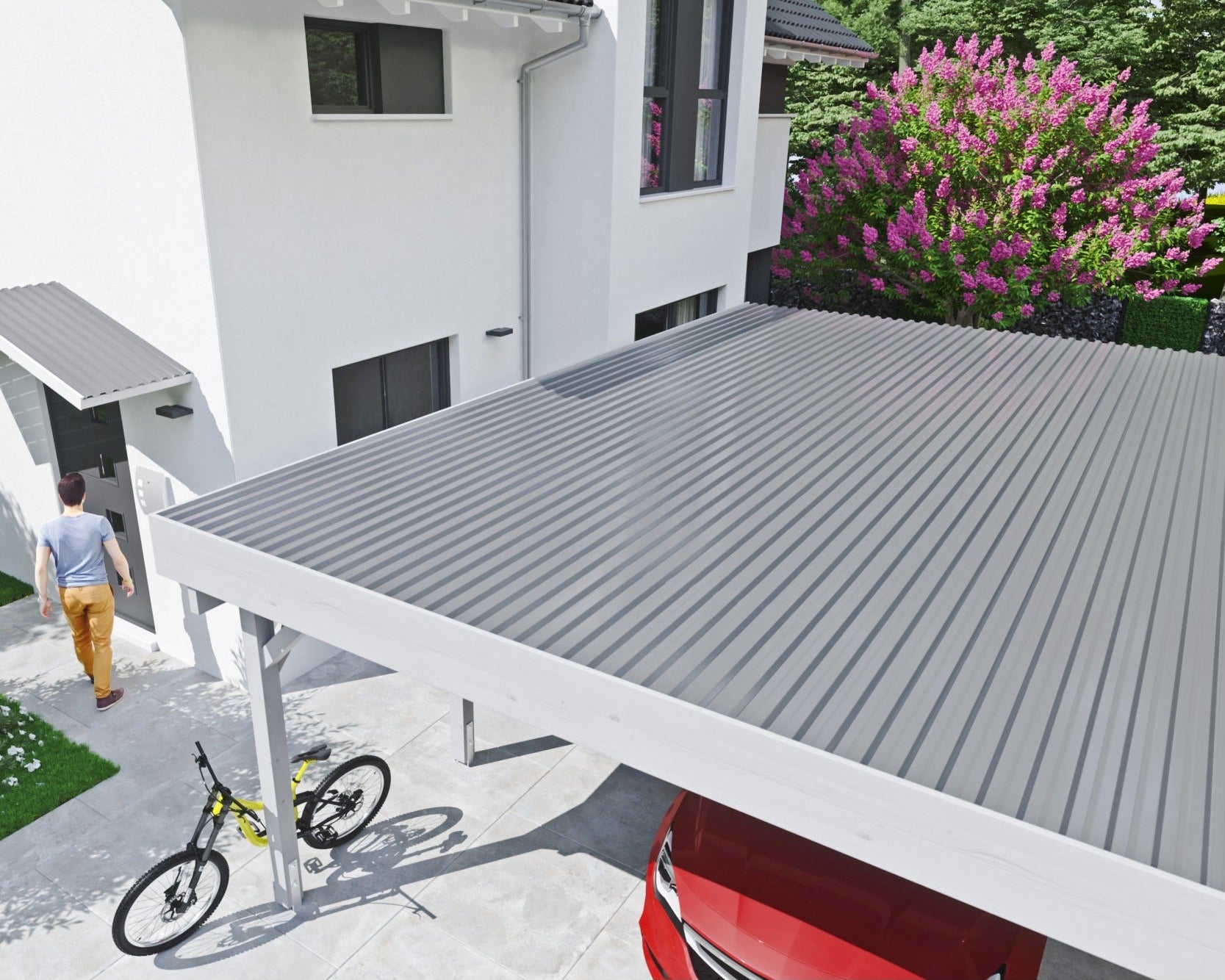 Polycarbonat TEJEPRO Wellplatten K76/18 Spundwand