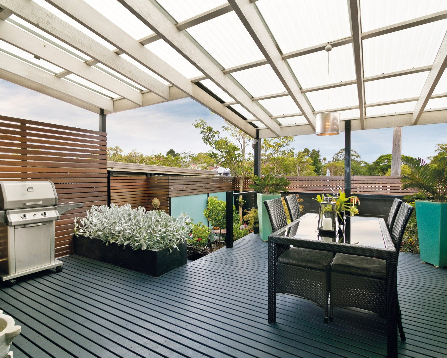 Acryl Wellplatte S76/18 HIGHLUX® Sunstop Sky Glatt 3mm