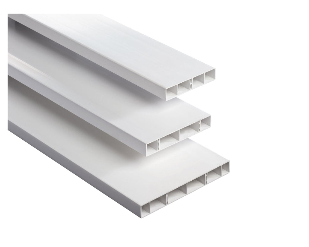 Balkonbretter | Hohlkammerbrett PVC weiß | farbig 6000 mm