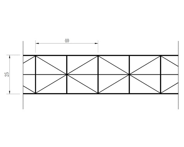 Heatbloc Stegplatte 25 mm (PC)