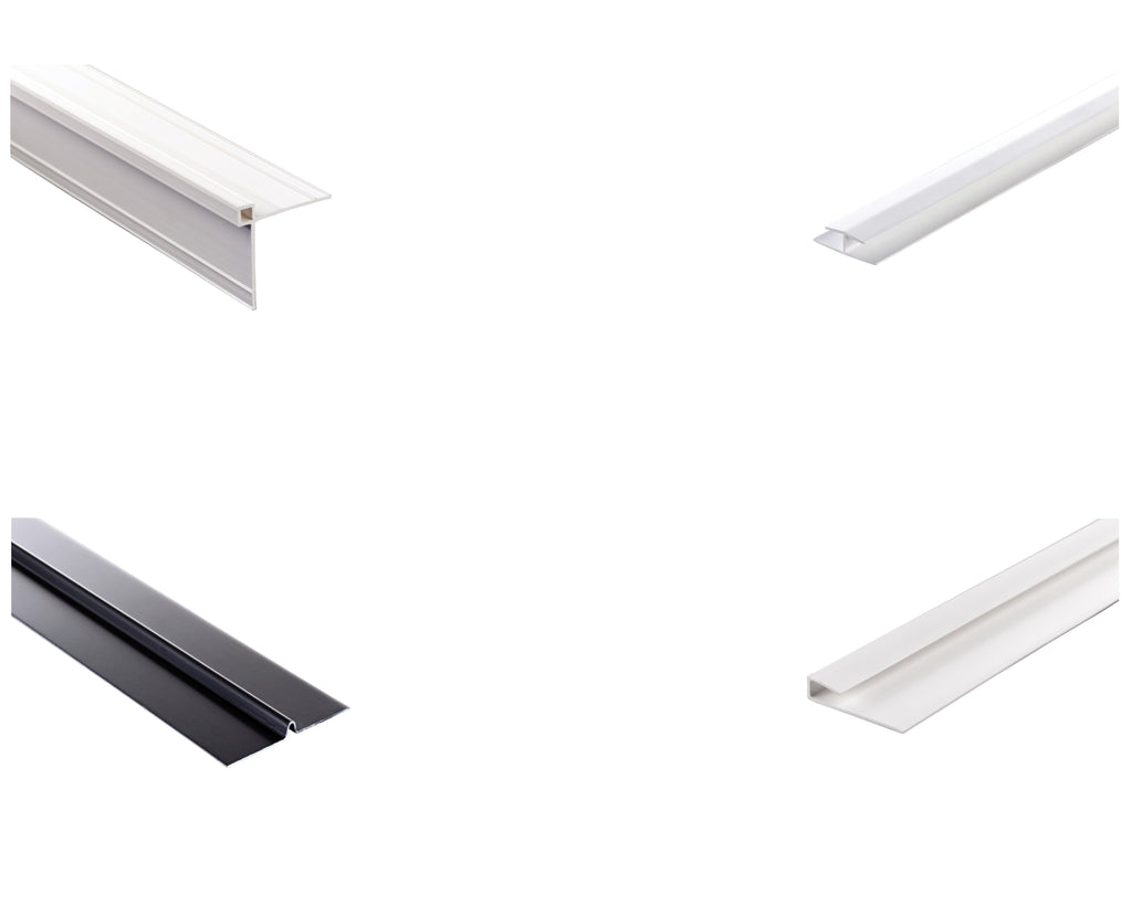 Fugenprofile für HPL-Platten Alu + PVC