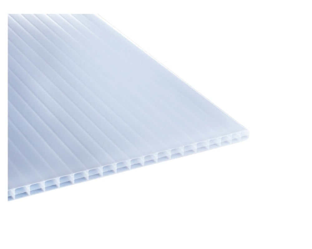 Stegplattenbedachungsset Komplett, Polyclear 16/20mm, 3-fach, Alu-Komplettsystem